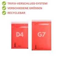Luftpolster-Versandtaschen D/4 100er-Pack Rot