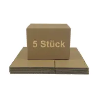 Karton 20x15x15 cm für Hermes Päckchen & GLS XS Paket DIN A6 Versandkarton 200 x 150 x 150 mm - Faltkarton Fefco 0201