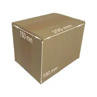 Karton 20x15x15 cm für Hermes Päckchen & GLS XS Paket DIN A6 Versandkarton 200 x 150 x 150 mm - Faltkarton Fefco 0201