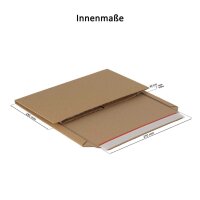 Buch-Karton 270x185 mm höhenvariabel bis 60 mm
