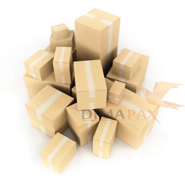 Karton 55 x 30 x 30 cm - zweiwelliger Versandkarton - Faltkarton Fefco 0201