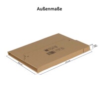 Buch-Karton 325x250 mm höhenvariabel bis 75 mm