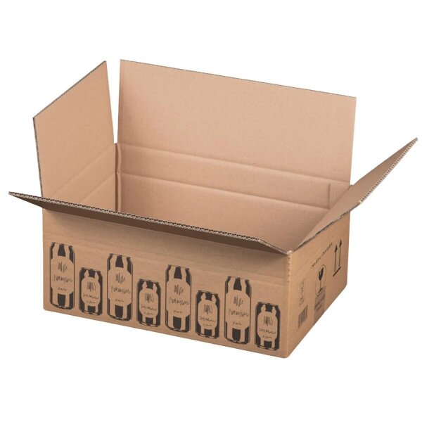 Getränkedosenkartonn für 24 Dosen (0,33l oder 0,5l) 410 x 275 x 170 mm