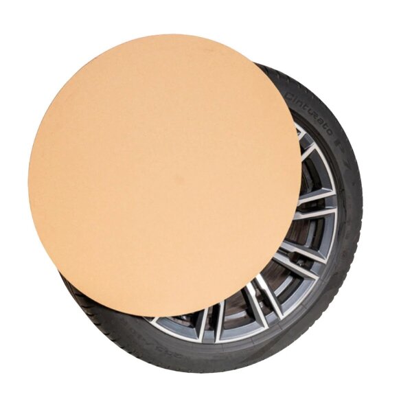 Felgenpappe bis 20 Zoll - extra Stark 550 x 550 x 10 mm | braun