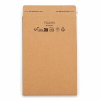 Großbriefkarton 350 x 250 x 20 mm braun DIN B4 - Selbstklebeverschluss & Aufreißfaden