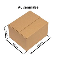 Automatikboden-Karton 21x18x13 cm