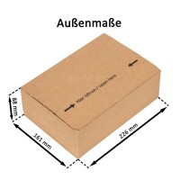 Automatikboden-Karton 22x15x7 cm