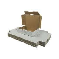 Maxibrief-Karton 180x130x45 mm weiß DIN A6