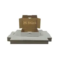Maxibrief-Karton 180x130x45 mm weiß DIN A6