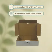 Maxibrief-Karton 180x130x45 mm weiß DIN A6