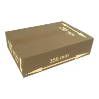 Karton 35x25x10 cm für DHL Päckchen S Versandkarton 350 x 250 x 100 mm Faltkarton Fefco 0201
