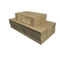 Karton 35x25x10 cm für DHL Päckchen S Versandkarton 350 x 250 x 100 mm Faltkarton Fefco 0201