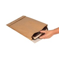 Papier-Versandtasche 350x250x50 mm Maxibrief-Umschlag Kraftpapier