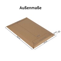 Karton-Versandtasche 410x290 mm Höhenvariabel bis 30 mm