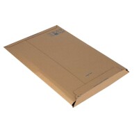 Karton-Versandtasche 490x330 mm Höhenvariabel bis 30 mm Umschlag aus Wellpappe