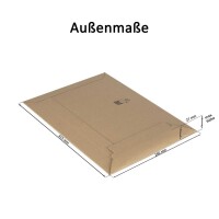 Papp-Versandtasche 315x240 mm Höhenvariabel bis 25 mm Maxibrief- & Großbrief-Umschlag Vollpappe