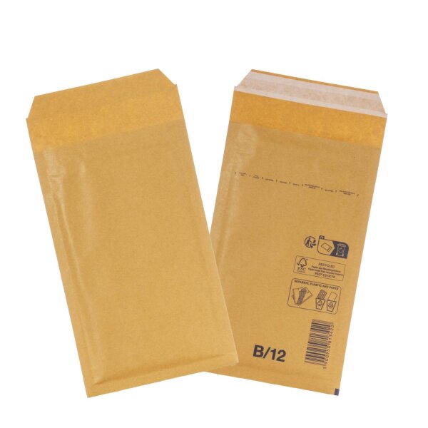 Luftpolsterumschlag 120x215 mm braun - Luftpolster-Versandtasche B/2