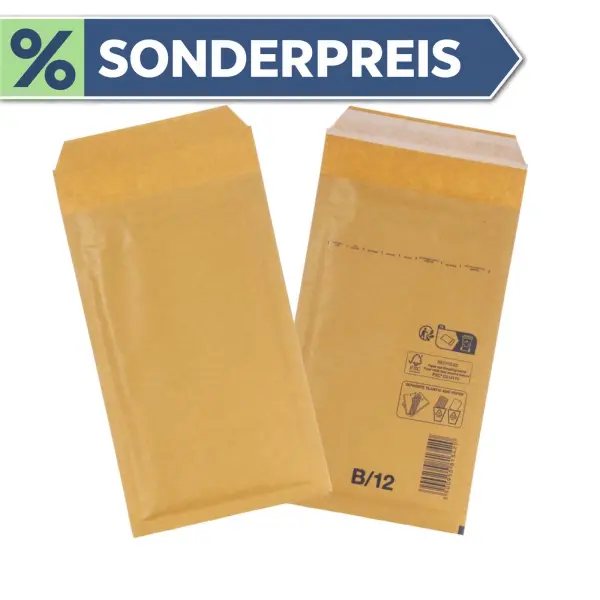 Luftpolsterumschlag 215x120 mm braun - Luftpolster-Versandtasche B/2