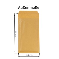 Luftpolsterumschlag 120x215 mm braun - Luftpolster-Versandtasche B/2