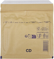 Luftpolsterumschlag 180x165 mm braun - Luftpolster-Versandtasche CD