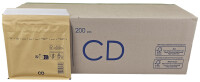 Luftpolsterumschlag 180x165 mm braun - Luftpolster-Versandtasche CD