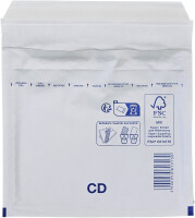 Luftpolsterumschlag 180x165 mm weiß - Luftpolster-Versandtasche CD