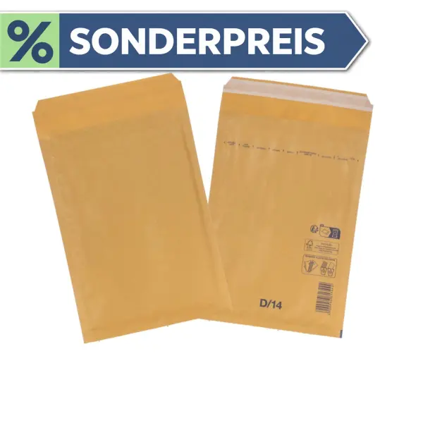 Luftpolsterumschlag 265x180 mm braun - Luftpolster-Versandtasche D/4