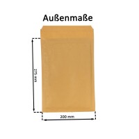 Luftpolsterumschlag 180x265 mm braun - Luftpolster-Versandtasche D/4