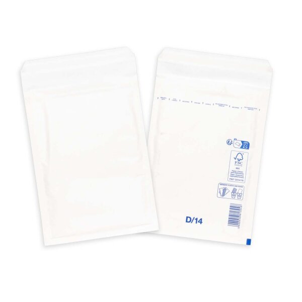 Luftpolsterumschlag 180x265 mm weiß - Luftpolster-Versandtasche D/4
