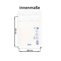 Luftpolsterumschlag 180x265 mm weiß - Luftpolster-Versandtasche D/4