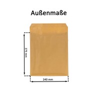 Luftpolsterumschlag 220x265 mm braun - Luftpolster-Versandtasche E/5
