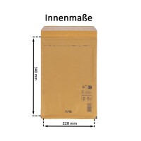 Luftpolsterumschlag 220x340 mm braun - Luftpolster-Versandtasche F/6