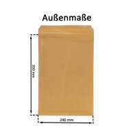 Luftpolsterumschlag 220x340 mm braun - Luftpolster-Versandtasche F/6