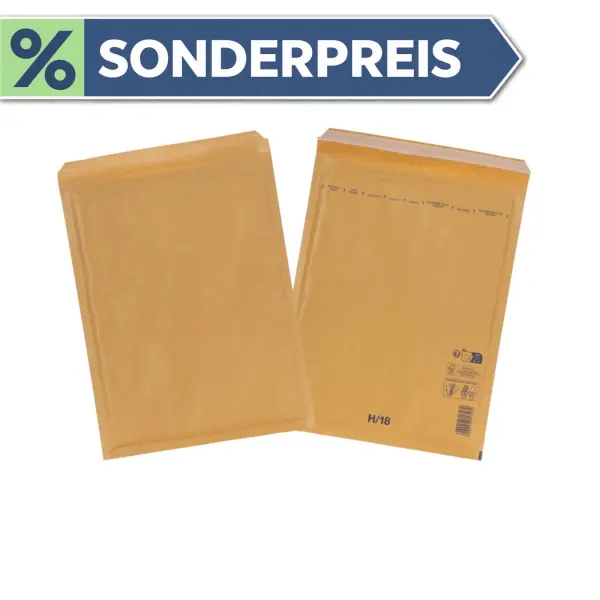 Luftpolsterumschlag 360x270 mm braun - Luftpolster-Versandtasche H/8