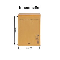 Luftpolsterumschlag 270x360 mm braun - Luftpolster-Versandtasche H/8