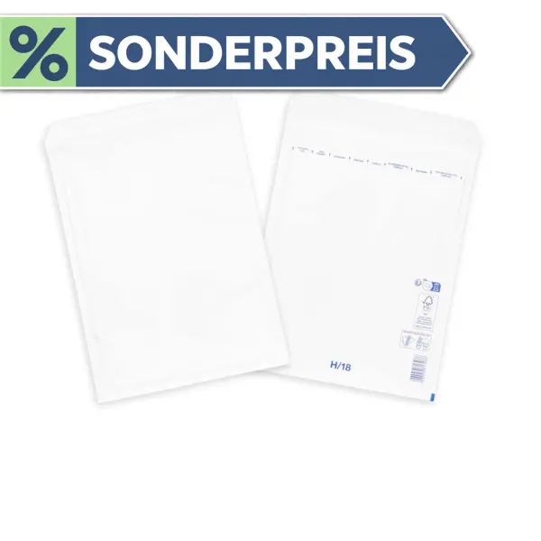 Luftpolsterumschlag 360x270 mm weiß - Luftpolster-Versandtasche H/8