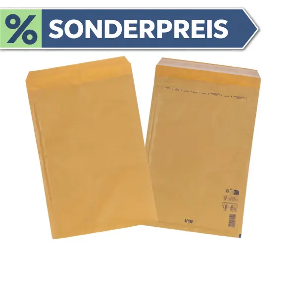 Luftpolsterumschlag 445x300 mm braun - Luftpolster-Versandtasche I/9