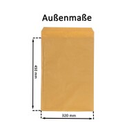 Luftpolsterumschlag 300x445 mm braun - Luftpolster-Versandtasche I/9