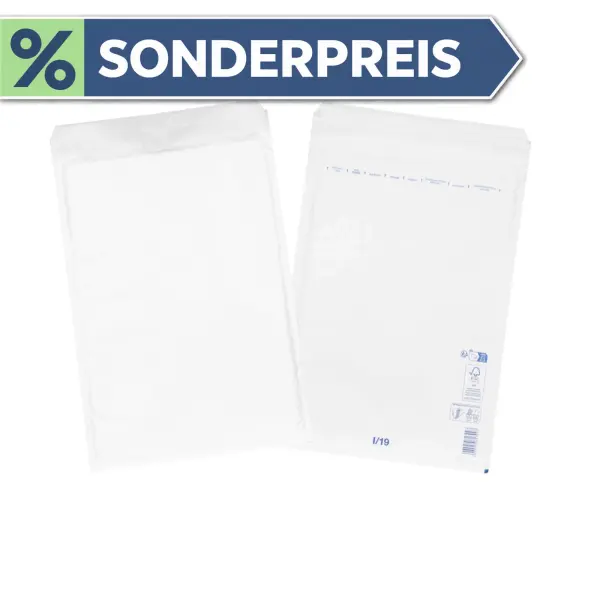 Luftpolsterumschlag 445x300 mm weiß - Luftpolster-Versandtasche I/9