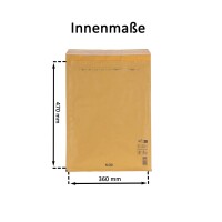 Luftpolsterumschlag 360x470 mm braun - Luftpolster-Versandtasche K/10