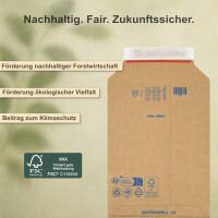 Karton-Versandtasche 250x175 mm variable bis 60 mm Höhe Maxibrief- & Großbrief-Umschlag Wellpappe