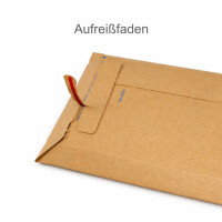 Karton-Versandtasche 353x250 mm variable Höhe bis 60 mm Maxibrief- & Großbrief-Umschlag Wellpappe