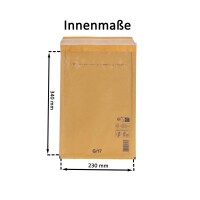 Luftpolsterumschlag 230x340 mm braun - Luftpolster-Versandtasche G/7