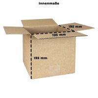 Karton 20x20x20 cm - Versandkarton 200x200x200 mm