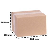 Karton 21x18x13 cm - Versandkarton 215x180x135 mm