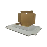 Maxibrief-Karton 320x230x50 mm weiß DIN A4