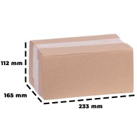 Karton 23x16x11 cm - Versandkarton 233x165x112 mm