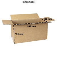 Karton 24x13x13 cm - Versandkarton 240x130x130 mm