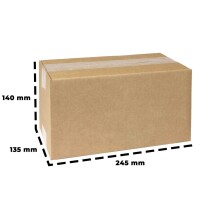 Karton 24x13x13 cm - Versandkarton 240x130x130 mm