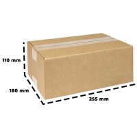 Karton 25x17x10 cm - Versandkarton 250x175x100 mm